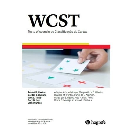 WCST (kit SEM cartas) - Teste Wisconsin de Classificação de Cartas