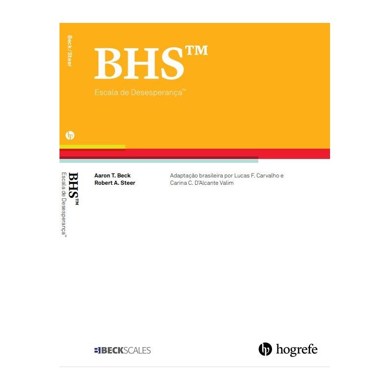 BHS - Escala de Desesperança de Beck  - Manual
