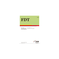 FDT- Five Digit Test - Caderno de aplicação/estímulo